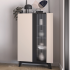 Nowoczesna Witryna do Salonu Jadalni Loft Modern Kaszmir Czarny FRESHION 02