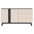 Nowoczesna Komoda do Salonu Sypialni Loft Modern Kaszmir Czarny FRESHION 03