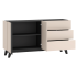 Nowoczesna Komoda do Salonu Sypialni Loft Modern Kaszmir Czarny FRESHION 03