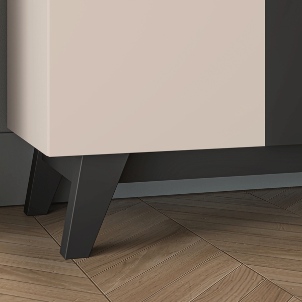 Nowoczesna Komoda do Salonu Sypialni Loft Modern Kaszmir Czarny FRESHION 03