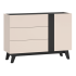 Nowoczesna Komoda do Salonu Sypialni Loft Modern Kaszmir Czarny FRESHION 04