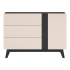 Nowoczesna Komoda do Salonu Sypialni Loft Modern Kaszmir Czarny FRESHION 04