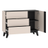 Nowoczesna Komoda do Salonu Sypialni Loft Modern Kaszmir Czarny FRESHION 04