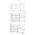 Nowoczesna Komoda do Salonu Sypialni Loft Modern Kaszmir Czarny FRESHION 04