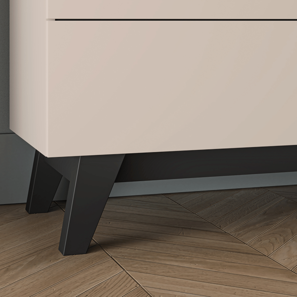 Nowoczesna Komoda do Salonu Sypialni Loft Modern Kaszmir Czarny FRESHION 04