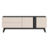 Nowoczesna Szafka RTV do Salonu Sypialni Loft Modern Kaszmir Czarny FRESHION 05