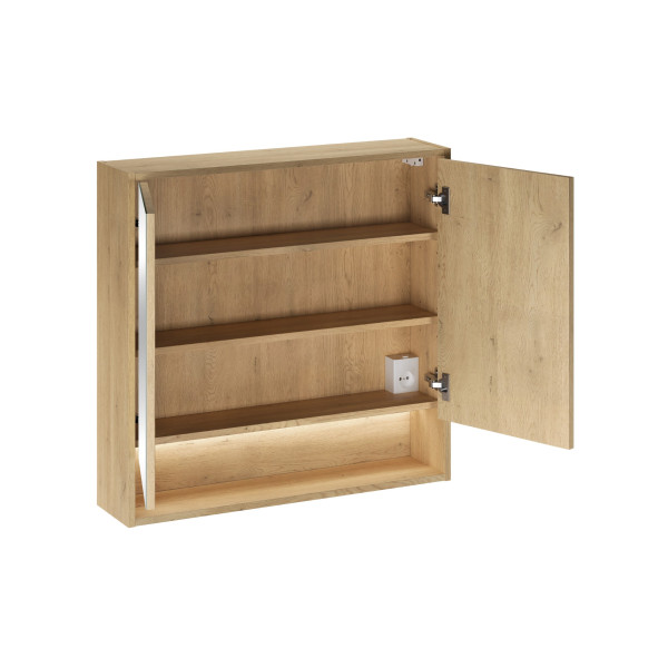 Szafka Z Lustrem 80Cm 2 Drzwi