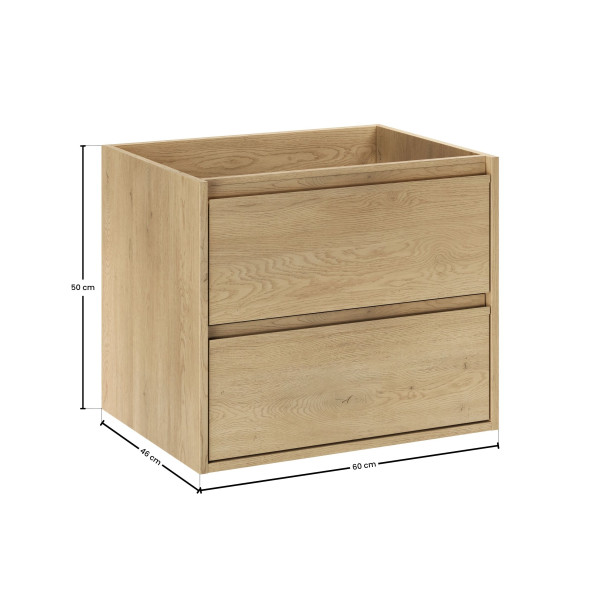 Szafka Pod Umywalkę 60Cm 2 Szuflady