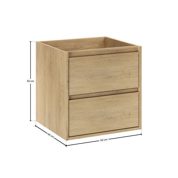 Szafka Pod Umywalkę 50Cm 2 Szuflady