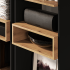 Nowoczesny Wysoki Regał Biblioteczka do Sypialni Salonu Gabinetu Loft Modern Dąb Artisan Czarny TRIS 02