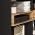 Nowoczesny Regał Biblioteczka do Sypialni Salonu Gabinetu Loft Modern Dąb Artisan Czarny TRIS 04