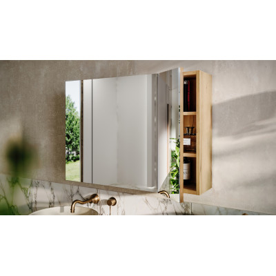 Szafka Z Lustrem 80Cm 3 Drzwi