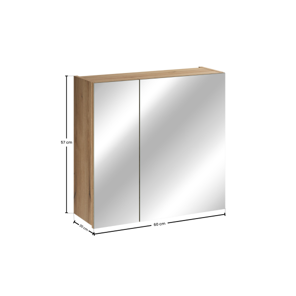 Szafka Z Lustrem 60Cm 2 Drzwi