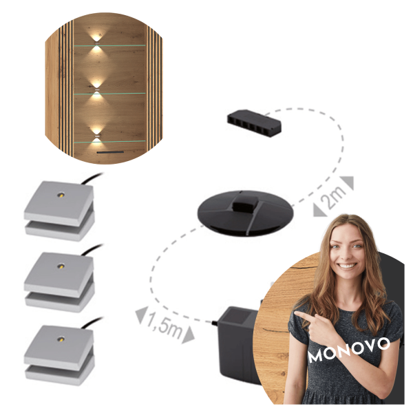 Oświetlenie LED do Witryny URSO 04 Światła 3LED03NB1Z