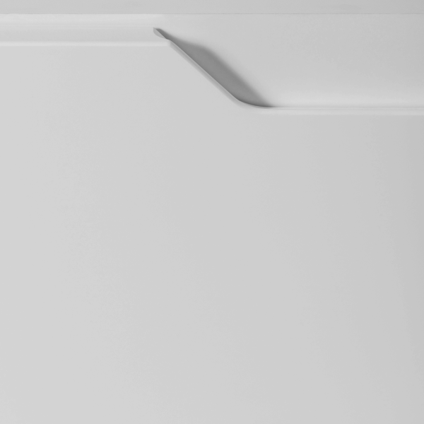 Biała Nowoczesna Szafka Łazienkowa pod Umywalkę do Łazienki 100 cm z Blatem i Regałami Gładka Elegancka MODERN