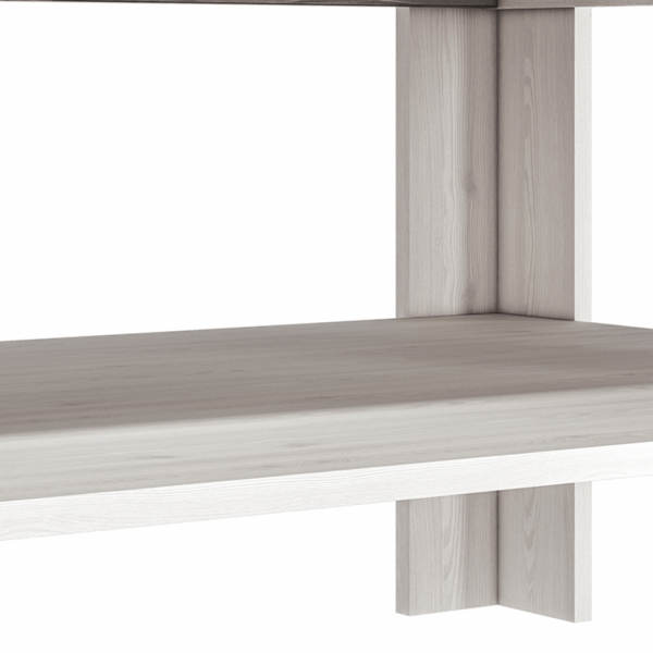 Nowoczesna Ława Stolik Kawowy do Salonu Skandynawski Sosna Śnieżna Biały New Grey Szary BLANCO 1201