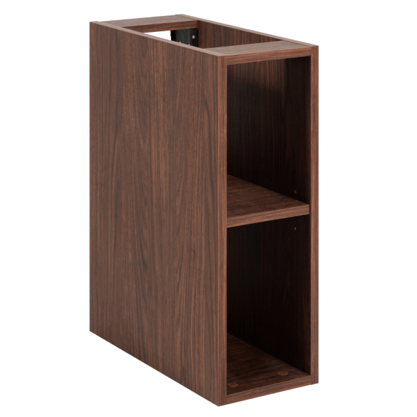 Nowoczesny Wiszący Regał Łazienkowy 20 cm do Łazienki Dąb Orzech SIMPLE
