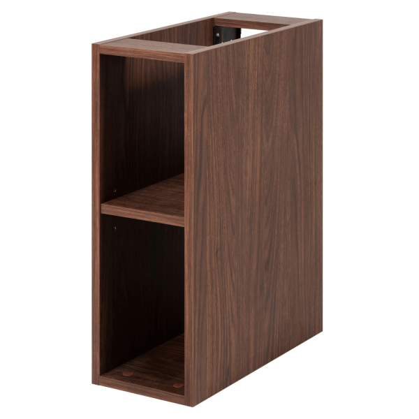 Nowoczesny Wiszący Regał Łazienkowy 20 cm do Łazienki Dąb Orzech SIMPLE