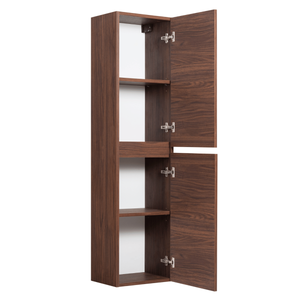 Słupek Łazienkowy 136 cm Nowoczesny Wiszący Dąb Orzech do Łazienki SIMPLE