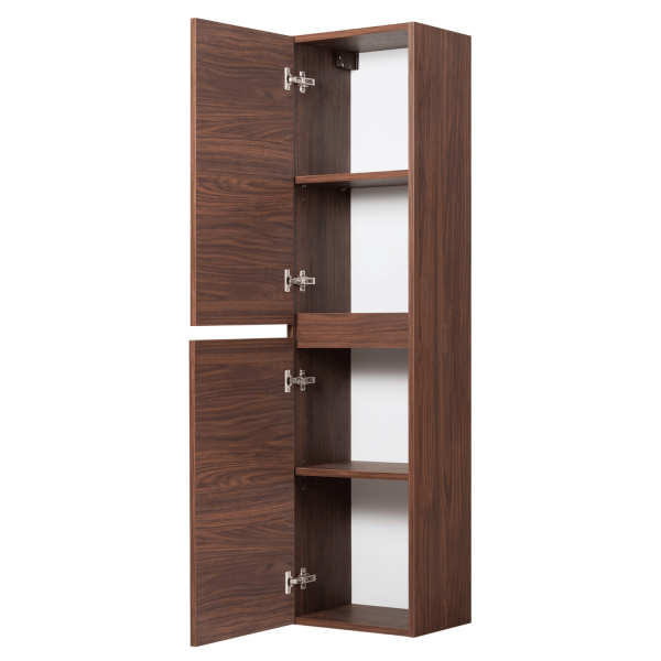 Słupek Łazienkowy 136 cm Nowoczesny Wiszący Dąb Orzech do Łazienki SIMPLE