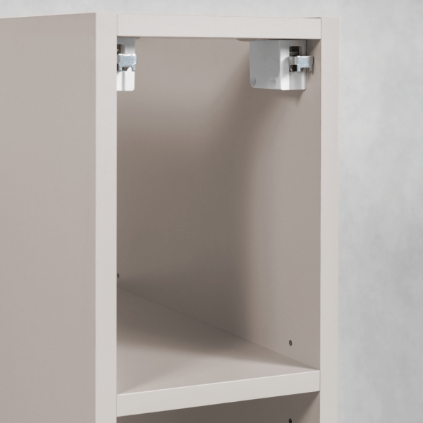 Nowoczesny Beżowy Wiszący Regał Łazienkowy 20 cm do Łazienki Kaszmirowy SIMPLE