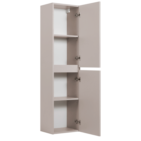 Beżowy Słupek Łazienkowy 136 cm Nowoczesny Wiszący Kaszmirowy do Łazienki SIMPLE