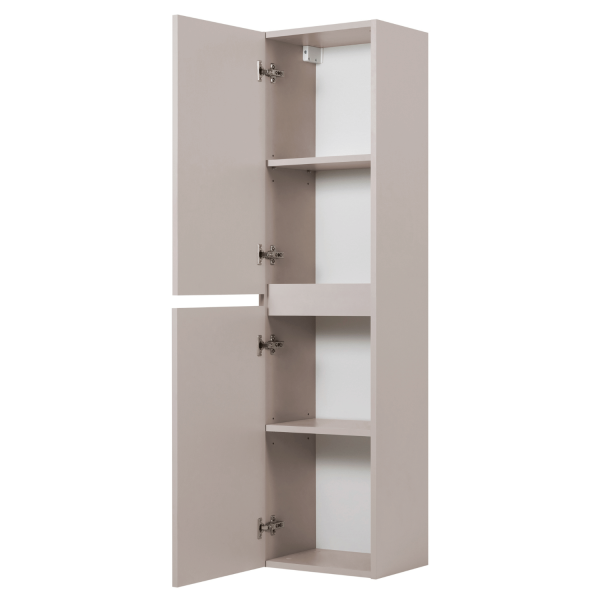 Beżowy Słupek Łazienkowy 136 cm Nowoczesny Wiszący Kaszmirowy do Łazienki SIMPLE