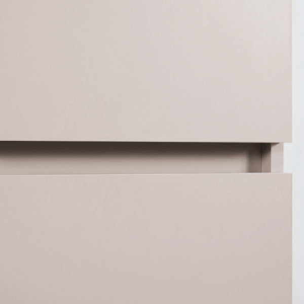 Beżowy Słupek Łazienkowy 136 cm Nowoczesny Wiszący Kaszmirowy do Łazienki SIMPLE