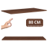 Blat Łazienkowy 80 cm Brązowy orzechowy WALNUT RODAN