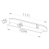 Nowoczesna Półka Wisząca do Sypialni Salonu Minimalistyczna Szary Srebny TERNI 09