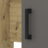 Nowoczesne Biurko do Sypialni Pokoju Młodzieżowego Loft Biały Antracyt Dąb Artisan FINI 08