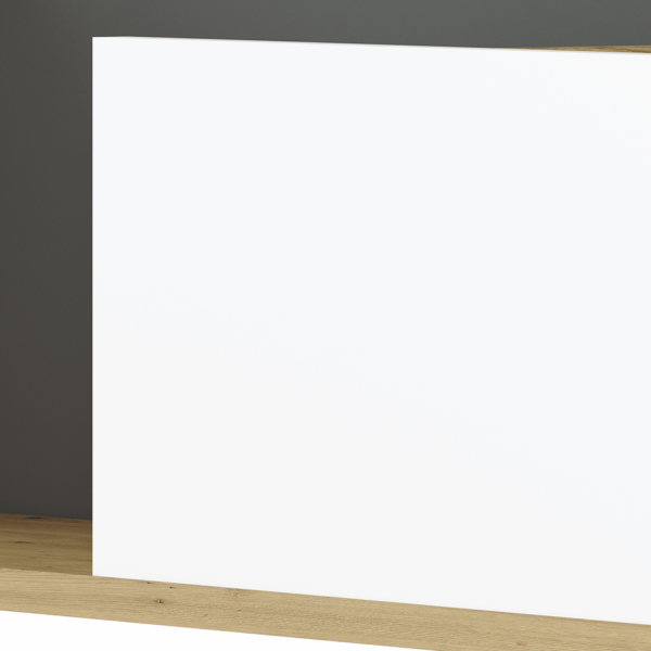 Nowoczesna Półka Wisząca do Sypialni Pokoju Młodzieżowego Loft Biały Antracyt Dąb Artisan FINI 10