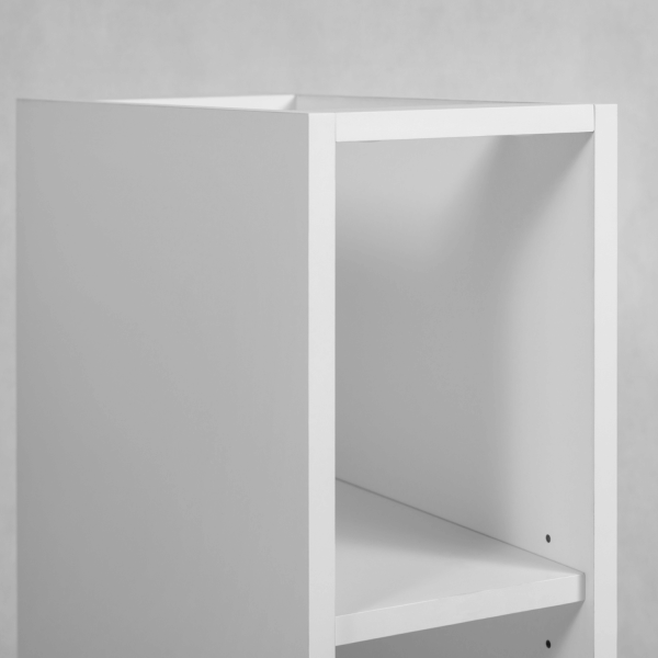 Nowoczesny regał 20 cm Łazienkowy pod Umywalkę do Łazienki Wiszący Elegancki Biały STYLE