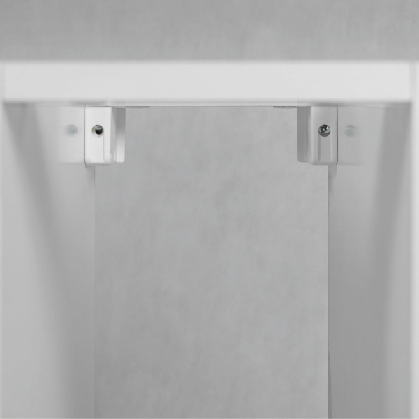 Nowoczesny regał 20 cm Łazienkowy pod Umywalkę do Łazienki Wiszący Elegancki Biały STYLE