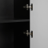 Nowoczesny Czarny Wiszący Elegancki Słupek Łazienkowy 136 cm Ryflowany do Łazienki STYLE