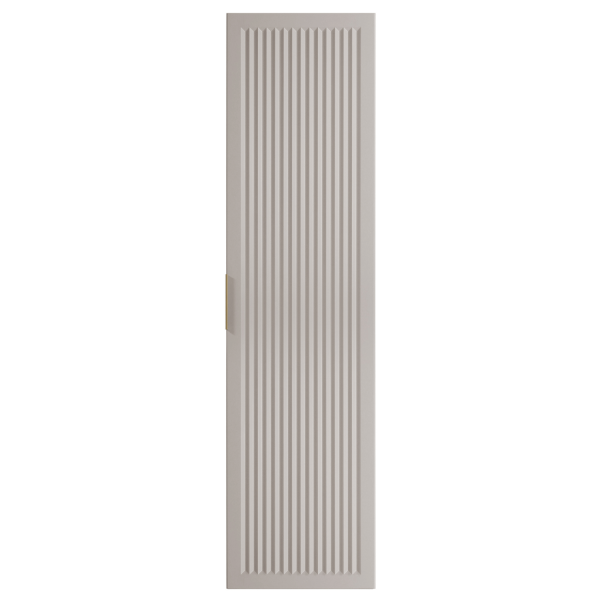 Elegancki Nowoczesny Wiszący Słupek Łazienkowy 136 cm Beżowy Ryflowany do Łazienki Kaszmirowy STYLE