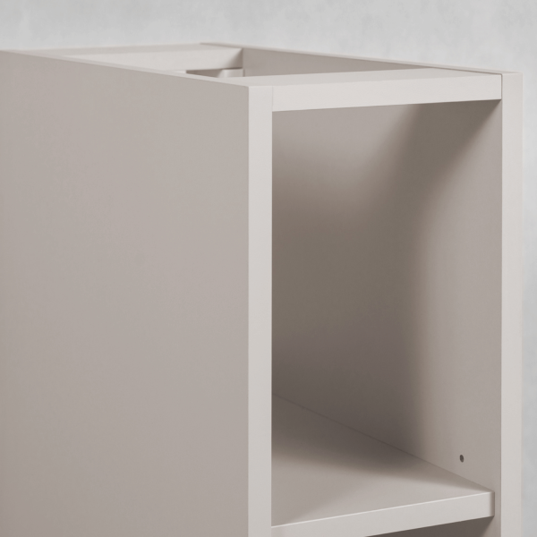 Nowoczesny Regał 20 cm Łazienkowy Kaszmirowy pod Umywalkę do Łazienki Wiszący Elegancki Beżowy STYLE