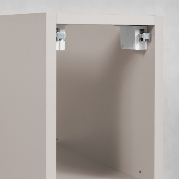 Nowoczesny Regał 20 cm Łazienkowy Kaszmirowy pod Umywalkę do Łazienki Wiszący Elegancki Beżowy STYLE