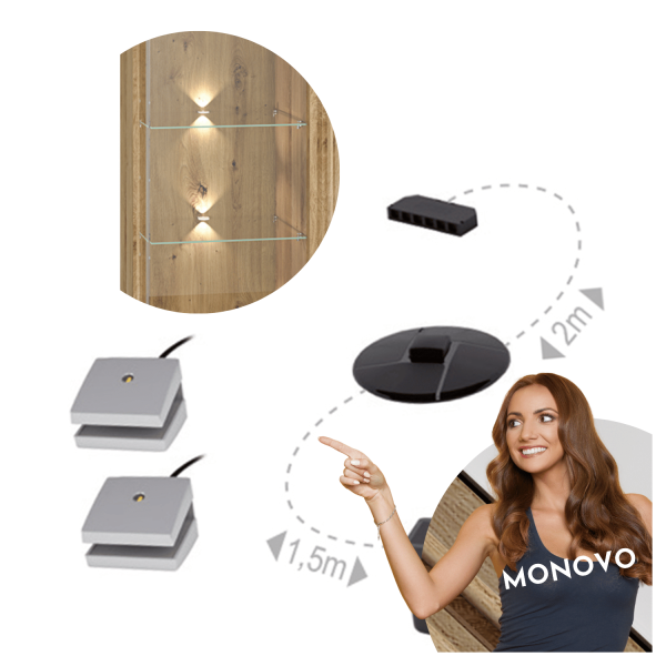 Oświetlenie LED do Witryny ADAGIO 03 Światła 2LED03NB1Z
