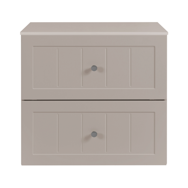 Szafka pod Umywalkę do Łazienki z Blatem 60 cm Kaszmirowa Beżowa Retro Vintage GUSTO