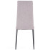 Krzesło Pikowane Loft Tapicerowane K292 Popielate Tył