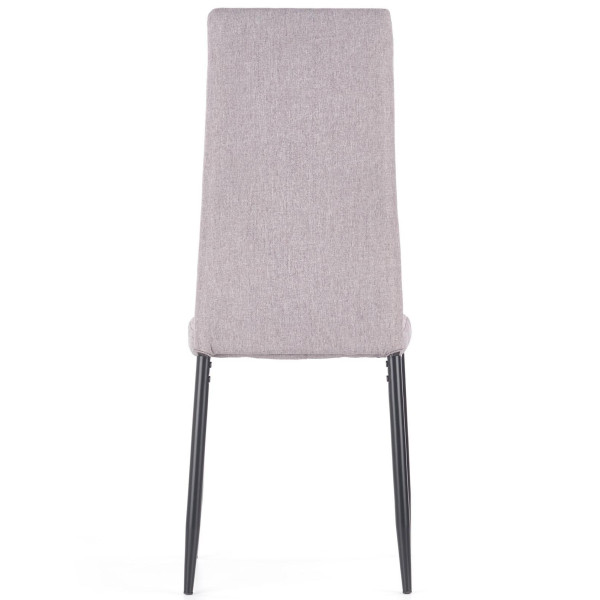 Krzesło Pikowane Loft Tapicerowane K292 Popielate Tył