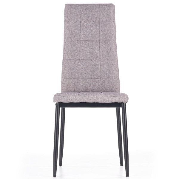 Krzesło Pikowane Loft Tapicerowane K292 Popielate Front