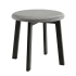 Nowoczesny Taboret Tapicerowany Loft Drewniany Czarny Szary Popielaty STELLA