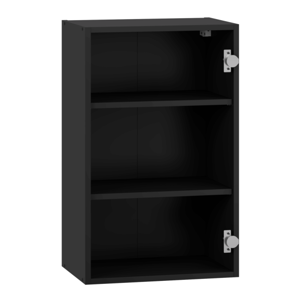 Czarna Nowoczesna Szafka 45 cm Kuchenna Wisząca Górna Bez Frontu Korpus Do Kuchni VENTO G-45/72