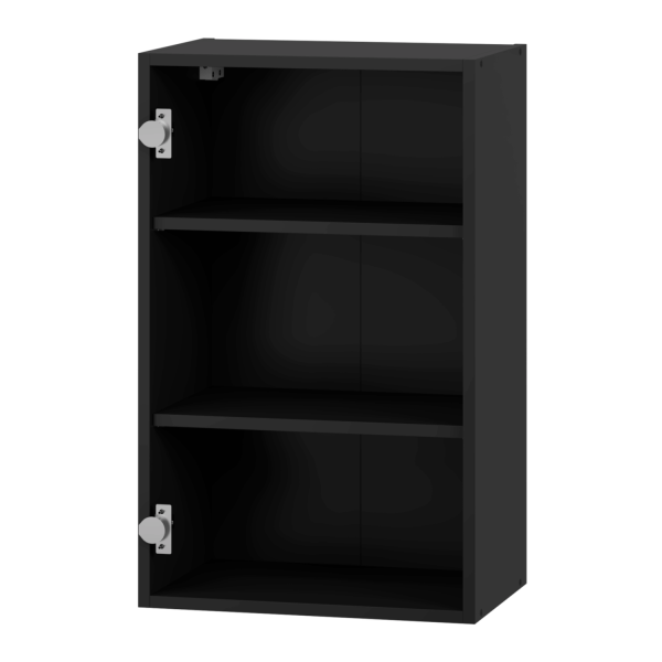 Czarna Nowoczesna Szafka 45 cm Kuchenna Wisząca Górna Bez Frontu Korpus Do Kuchni VENTO G-45/72