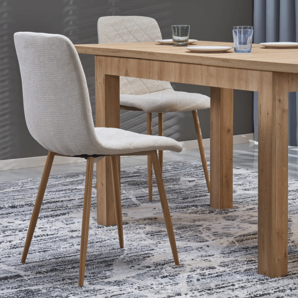 Tradycyjny Stół Rozkładany 120-160 Prostokątny do Salonu Skandynawski Dąb Artisan GIZMO Halmar