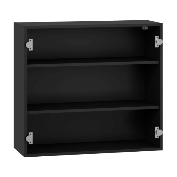 Korpus Kuchenny Szafka Wisząca Górna Bez Frontu 80 cm Czarna Nowoczesna VENTO G-80/72