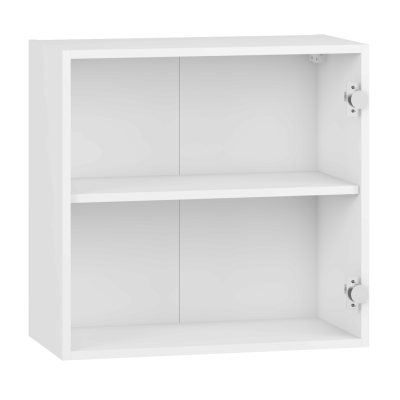 Nowoczesna Górna Szafka Kuchenna Wisząca Bez Frontu 60 cm Korpus Meblowy Kuchenny Biały VENTO GOO-60/58