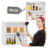 Nowoczesna Górna Szafka Kuchenna Wisząca Bez Frontu 60 cm Korpus Meblowy Kuchenny Biały VENTO GOO-60/58